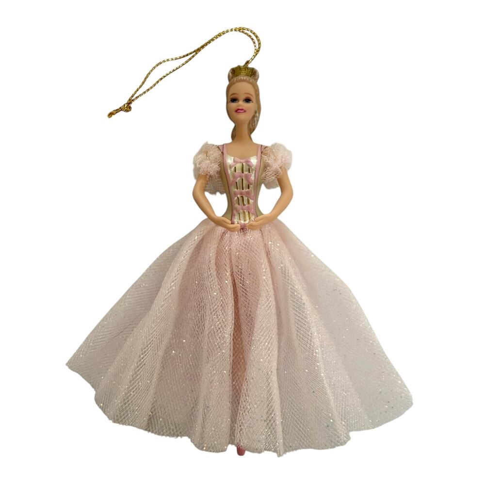 Barbie Ornament Sugar Plum Fairy Avon in Box 1997 Blonde New in Box Pink Dress - Picture 5 of 13
